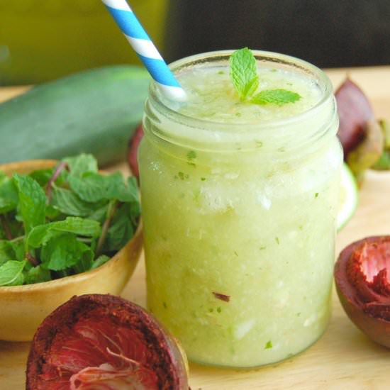 Cucumber Mangosteen Mint Crushie - Recipe photo by marijasmine