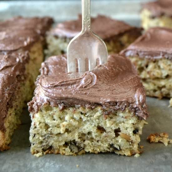 Banana Cake with Mocha Buttercream - Recipe photo by theviewfromgreatisland
