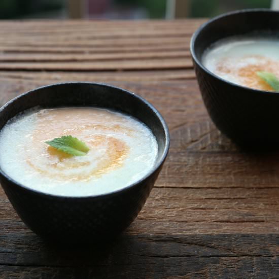 Soupe Aux Deux Melons - Recipe photo by Petit World Citizen