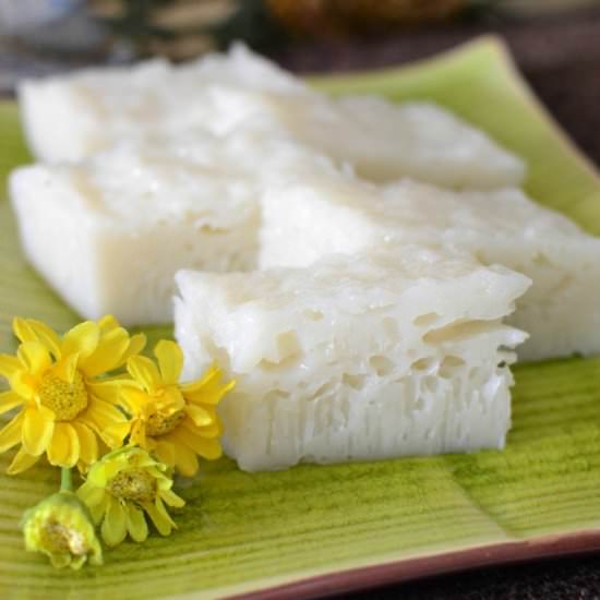 Steamed White Sugar Cake - Recipe photo by throughthekitchendoor