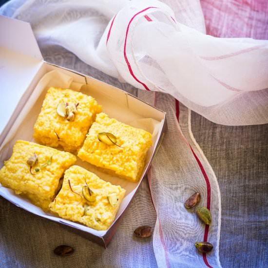 Mango Kalakand - Recipe photo by Rumela