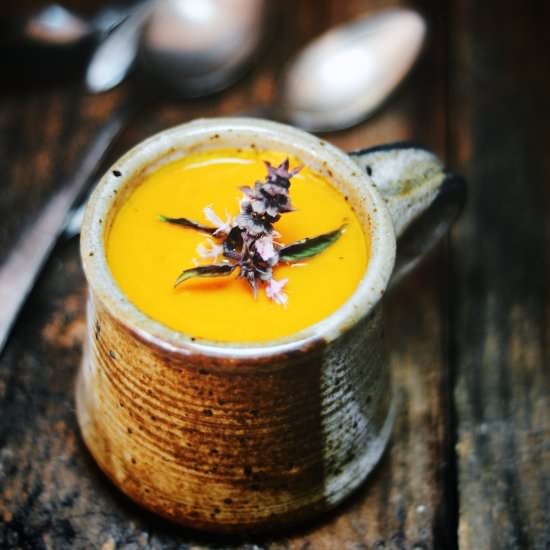 Carrot and Rhubarb Soup - Recipe photo by abrowntable