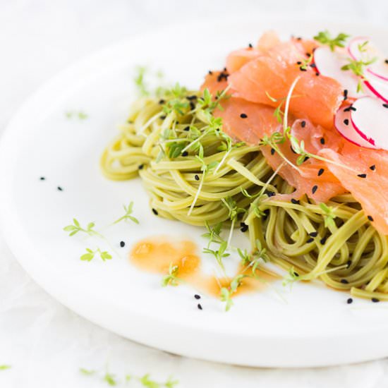 Green Tea Noodles - Recipe photo by Simones Kitchen