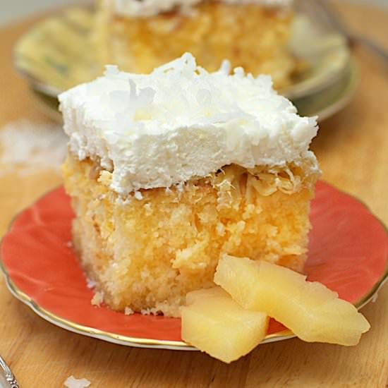 Tropical Poke Cake - Recipe photo by freshlyphotographed