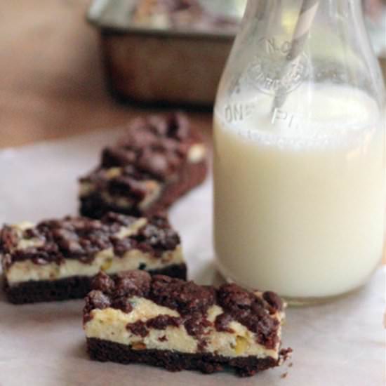 Chocolate Cookie Bars with Filling - Recipe photo by capefearnutrition