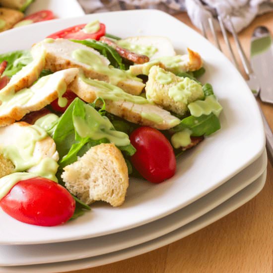 Chargrilled Chicken & Bacon Salad - Recipe photo by anniesnomsblog