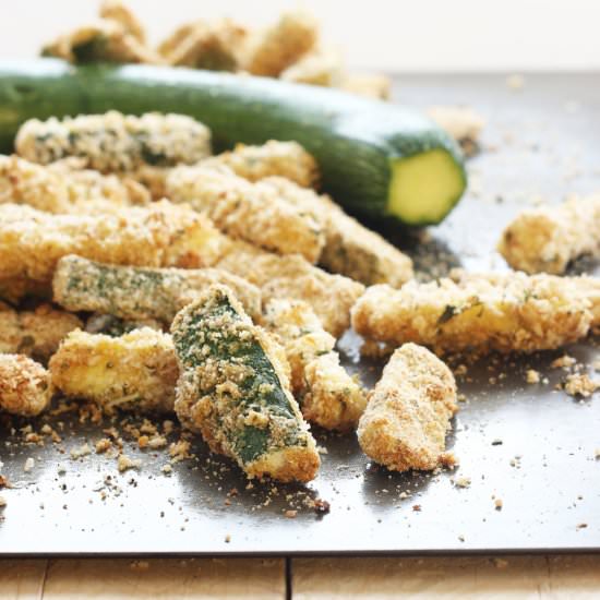 Crispy Baked Zucchini Fries - Recipe photo by First Time Foods