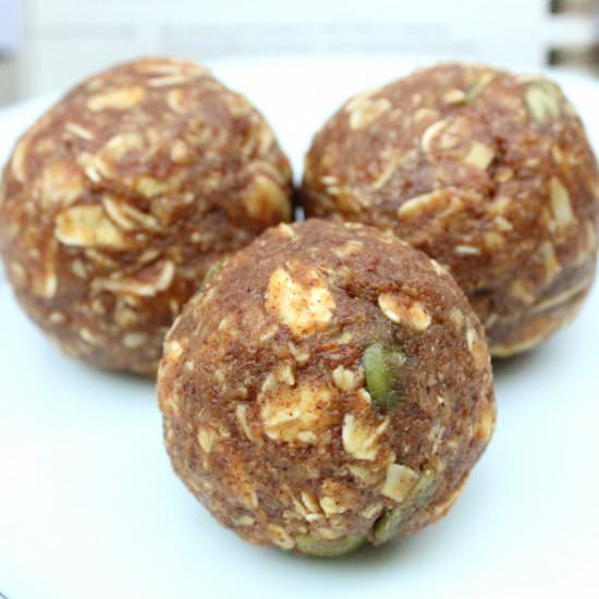 Maple Pumpkin Pie Oat Bites - Recipe photo by BlissfulBritt