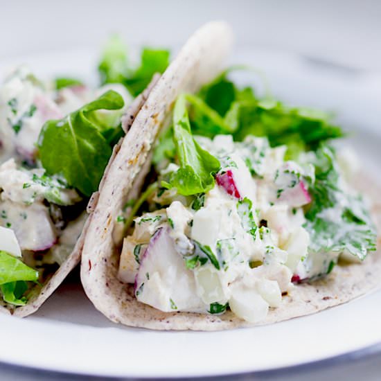 Kicked-up Tuna Salad - Recipe photo by Feasting at Home