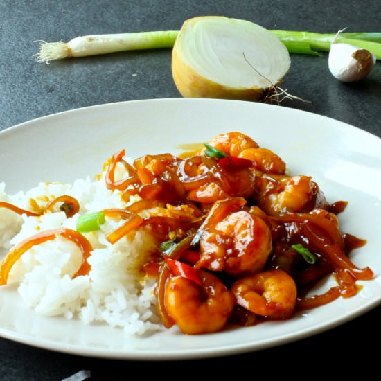 Indonesian Sweet & Spicy Prawn - Recipe photo by oliviacooksinholland