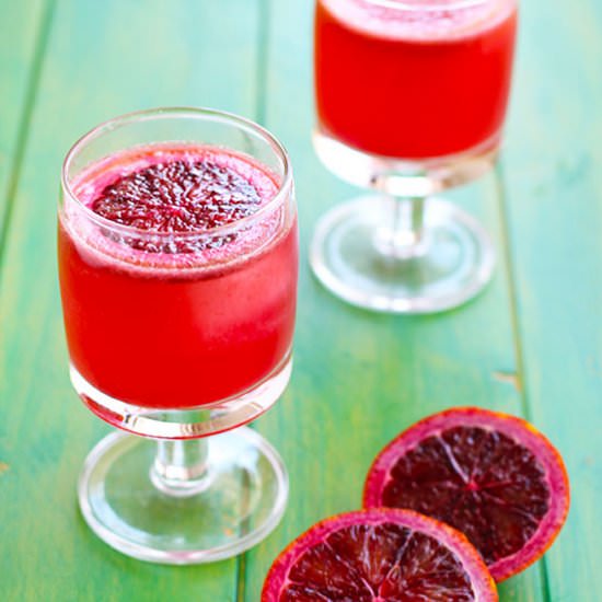 Blood Orange Lime Wine Spritzer - Recipe photo by calizona