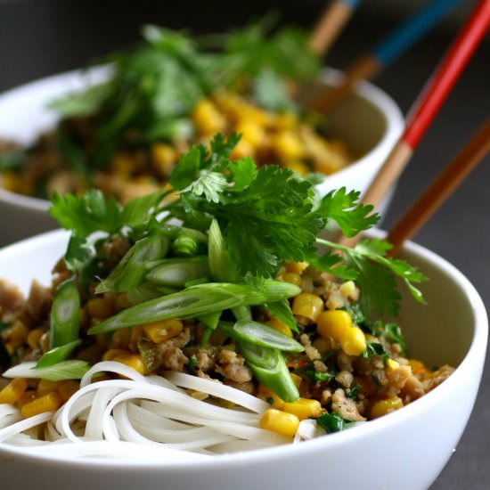 Rice Noodle Chicken Bowl - Recipe photo by joyofkosher