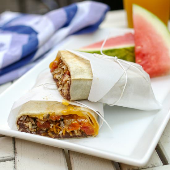 Mushroom Beef Burritos - Recipe photo by theyumyumfactor