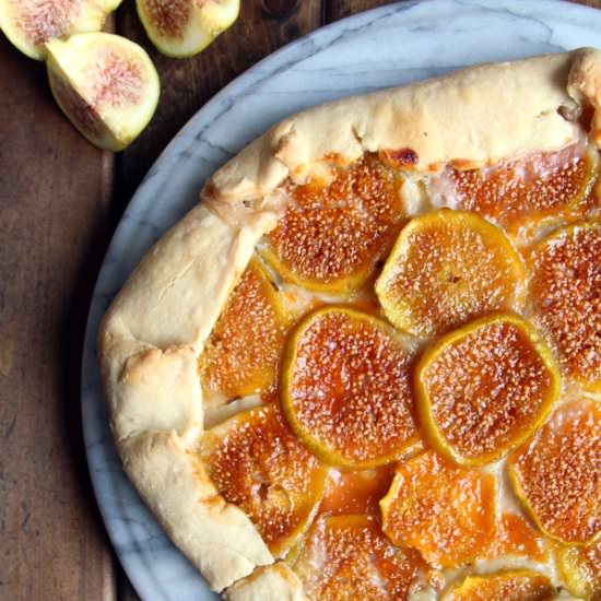 Rustic Fig Tart - Recipe photo by Leelalicious