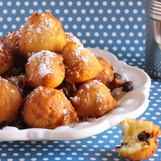 Ricotta Fritters with Chocolate - Recipe photo by Made In Our Kitchen