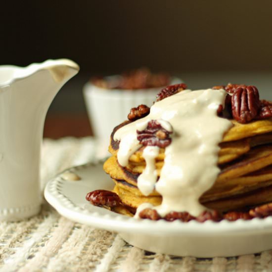 Pumpkin Pancakes - Recipe photo by pearlsonastring