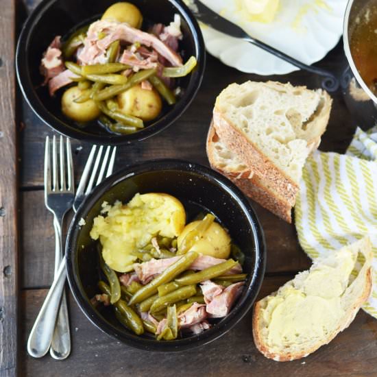 Green Beans, Ham, and Potatoes - Recipe photo by forkvsspoon