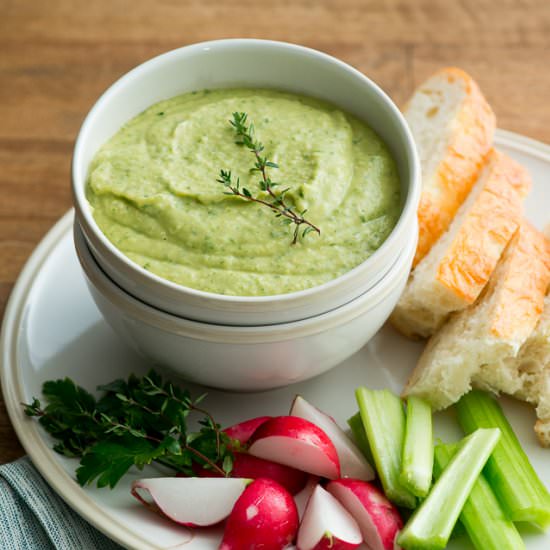 Greek Goddess Basil Hummus - Recipe photo by BestRecipeBox