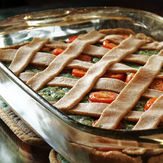 Savory Graham Pie Crust - Recipe photo by Creative Vegan Cooking