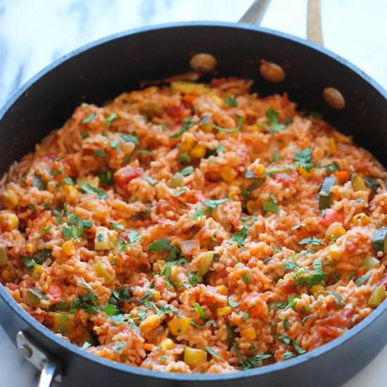 One Pot Mexican Rice Casserole - Recipe photo by damndelicious