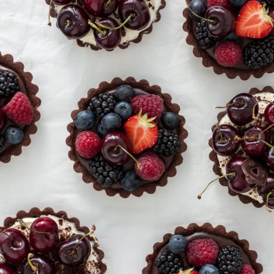 Chocolate Mini Tarts - Recipe photo by toetjeaddicted
