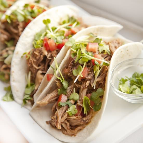 Korean Pork Tacos - Recipe photo by urbancookery