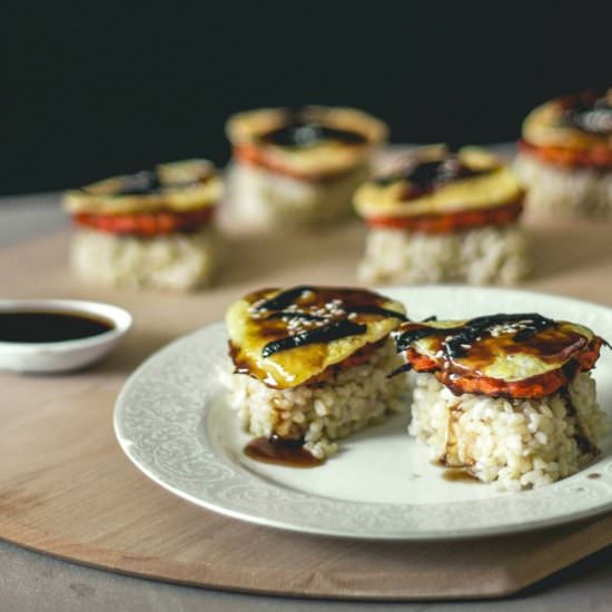Carrot Shrimp Jeon with Eel Sauce - Recipe photo by fromscratchmostly