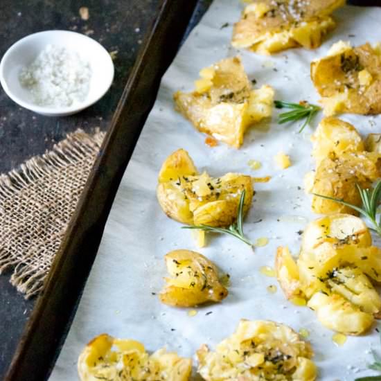 Roasted Smashed Potatoes - Recipe photo by RelishingIt