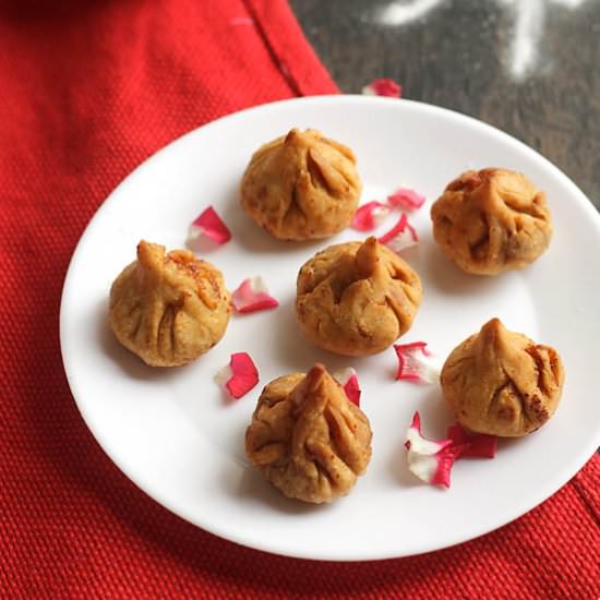 Fried Modak Recipe - Recipe photo by Flavors of Mumbai