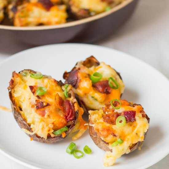 Stuffed Potato Skins - Recipe photo by KitchenSanctuary