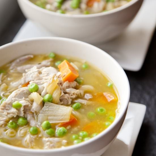 Pressure Cooked Chicken Soup - Recipe photo by urbancookery