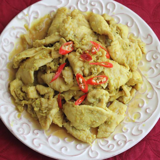 Stir-Fry Chicken with Lemongrass - Recipe photo by Boriville