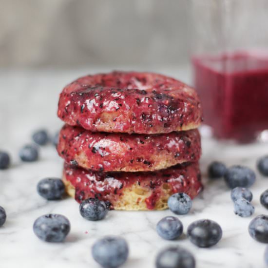 Baked Blueberry Donuts - Recipe photo by ChezCateyLou