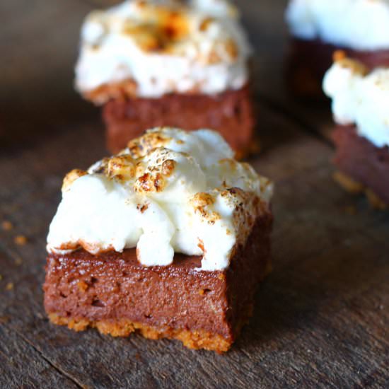 S'more Cheesecake Bars - Recipe photo by Confectionary Tales