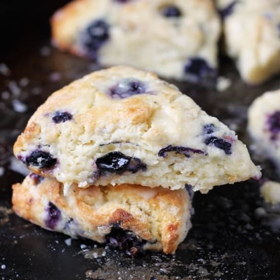 Small Batch Blueberry Scones - Recipe photo by midweekminimalist