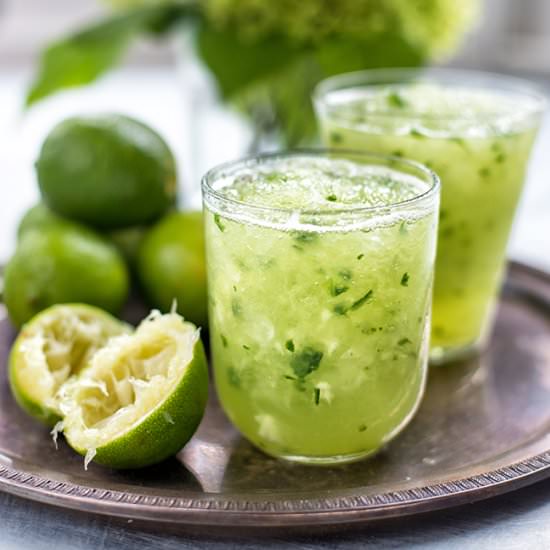 Cucumber & lemongrass Caipirinha - Recipe photo by supergoldenbakes