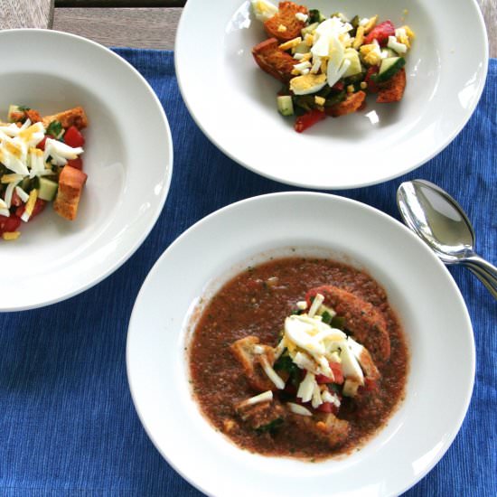 Roasted poblano gazpacho - Recipe photo by thebrookcook.wordpress.com