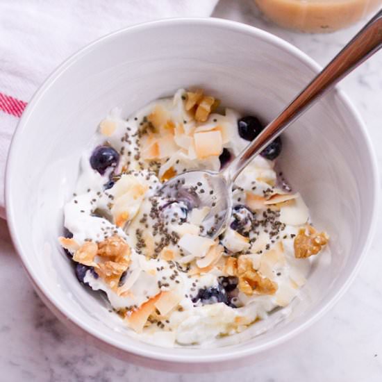 Yogurt Breakfast Bowl - Recipe photo by eatingbirdfood