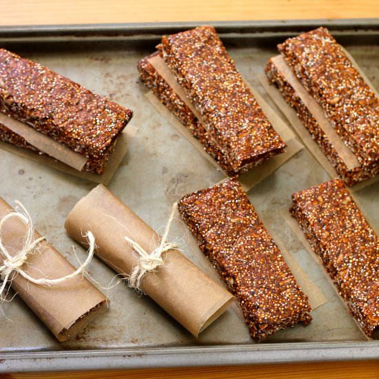 Super seed bars - Recipe photo by heynutritionlady