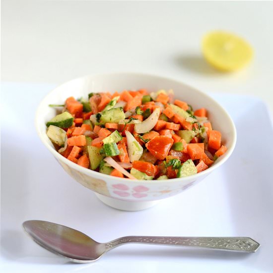 Indian vegetable salad - Recipe photo by Chitras food book