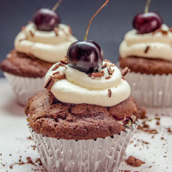 Black Forest Cupcakes - Recipe photo by PastryWorkshop