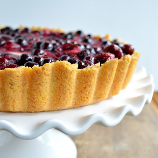 Cherry Berry Cream Cheese Pie - Recipe photo by Sugar Dish Me