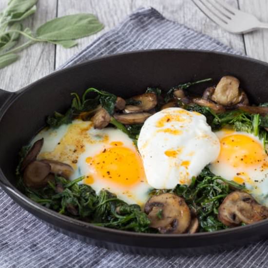 Baked Eggs with Yogurt and Chile - Recipe photo by Simple Healthy Kitchen