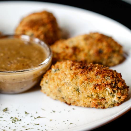 Crispy Baked Chicken Croquette - Recipe photo by TheKitchenWhisperer