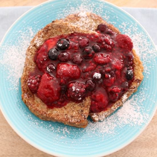 French Toast with Berry Compote - Recipe photo by bakeplaysmile