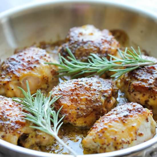 Baked Honey Mustard Chicken - Recipe photo by damndelicious