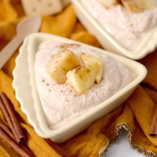 Healthy Apple Pie Cheesecake Dip - Recipe photo by dessertswithbenefits