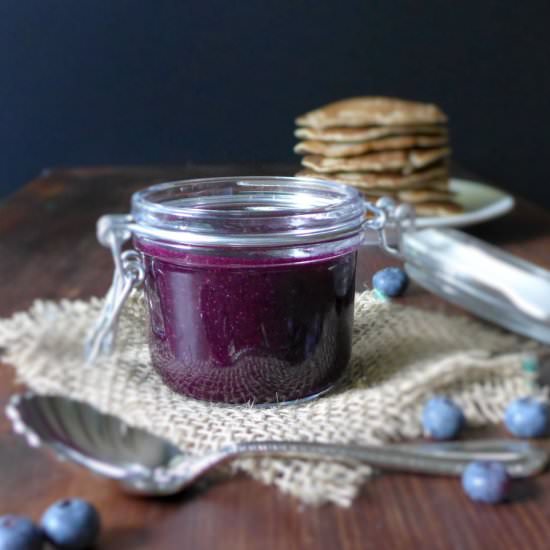 Fresh Blueberry Maple Syrup - Recipe photo by Luv My Veggie Table