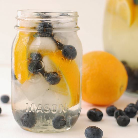 Blueberry Orange Agua Fresca - Recipe photo by Call Me Fudge