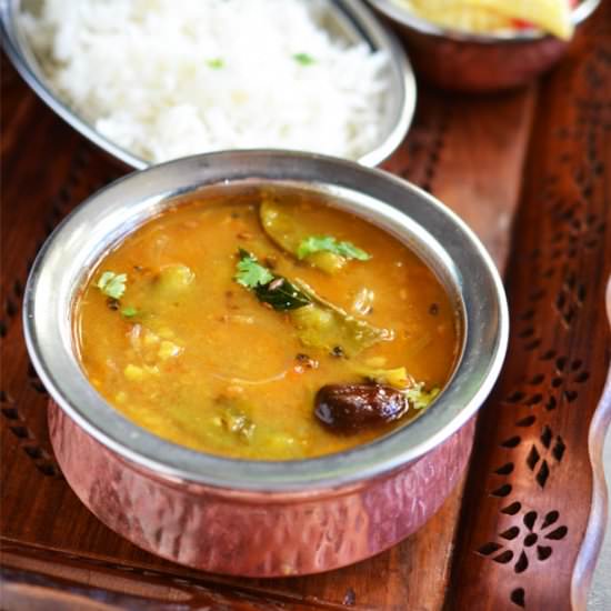 Broad Beans (Avarakkai) Sambar - Recipe photo by Indian Khana